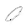 Platinum Round Brilliant 0.15ct Lab Grown Diamond Half Hoop Eternity Ring