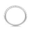 Platinum Round Brilliant 0.33ct Lab Grown Diamond Claw Set Half Eternity Ring