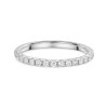 Platinum Round Brilliant 0.33ct Lab Grown Diamond Claw Set Half Eternity Ring
