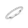 Platinum Round Brilliant 0.33ct Lab Grown Diamond Claw Set Half Eternity Ring