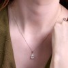 18ct White Gold Pear Shape 2.00ct Lab Grown Diamond Pendant