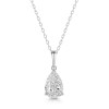 18ct White Gold Pear Shape 2.00ct Lab Grown Diamond Pendant