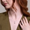 18ct White Gold 3.50ct Lab Grown Pear Cut Diamond Drop Pendant