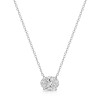 18ct White Gold East to West Oval Cut 1.00ct Lab Grown Diamond Pendant