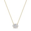 18ct Yellow Gold East to West Oval Cut 1.00ct Lab Grown Diamond Pendant