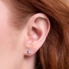18ct White Gold Oval Cut 0.40ct Lab Grown Diamond Stud Earrings
