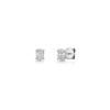 18ct White Gold Oval Cut 0.40ct Lab Grown Diamond Stud Earrings