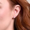 18ct White Gold Oval Cut 1.00ct Lab Grown Diamond Stud Earrings
