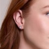 18ct White Gold Oval Cut 2.00ct Lab Grown Diamond Stud Earrings