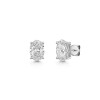 18ct White Gold Oval 3.00ct Lab Grown Diamond Stud Earrings