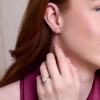 18ct White Gold Emerald Cut 1.50ct Lab Grown Diamond Stud Earrings