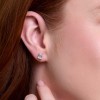 18ct White Gold Emerald Cut 1.50ct Lab Grown Diamond Stud Earrings