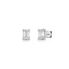 18ct White Gold Emerald Cut 1.50ct Lab Grown Diamond Stud Earrings