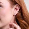 18ct White Gold Radiant Cut 1.00ct Lab Grown Diamond Stud Earrings