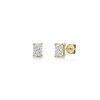 18ct Yellow Gold Radiant Cut 1.00ct Lab Grown Diamond Stud Earrings