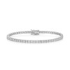 14ct White Gold Lab Grown 5.00ct Diamond Tennis Bracelet