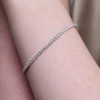 9ct White Gold Round Brilliant 3.00ct Lab Grown Diamond Tennis Bracelet