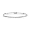 9ct White Gold Round Brilliant 3.00ct Lab Grown Diamond Tennis Bracelet