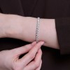 18ct White Gold Round Brilliant 18ct Lab Grown Diamond Bracelet