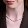 18ct White Gold Round Brilliant 19.60ct Lab Grown Diamond Tennis Necklet