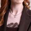 18ct White Gold 5ct Lab Grown Diamond Tennis Necklet With 3ct Pear Shape Drop