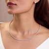 18ct White Gold Round Brilliant 5.00ct Lab Grown Diamond Tennis Necklet