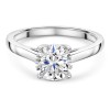 Platinum Lab Grown 1.50ct Round Brilliant Diamond Solitaire Ring