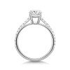 Platinum Lab Grown 1.00ct Round Brilliant Diamond Shoulders Ring