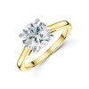 18ct Yellow Gold Lab Grown 2.00ct Round Brilliant Diamond Solitaire Ring