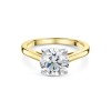 18ct Yellow Gold Lab Grown 2.00ct Round Brilliant Diamond Solitaire Ring