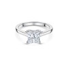 Platinum Princess Cut 1.50ct Lab Grown Diamond Solitaire Ring