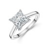 Platinum 2.00ct Lab Grown Princess Diamond Solitaire Ring 