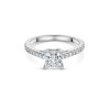 Platinum Princess Cut 1.25ct Lab Grown Diamond Solitaire Ring