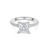 Platinum Princess Cut 2.25ct Lab Grown Diamond Solitaire Ring