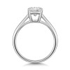 Platinum Lab Grown 2.00ct Oval Diamond Solitaire Ring