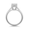 Platinum Lab Grown 2.00ct Emerald Diamond Solitaire Ring