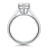 Platinum Lab Grown 2.00ct Pear Diamond Solitaire Ring