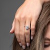 Platinum Lab Grown 2.00ct Pear Diamond Halo Shoulders Ring