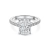 Platinum Lab Grown 3.25ct Radiant Cut Diamond Solitaire Ring