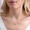 9ct Yellow Gold Round Brilliant Amethyst Solitaire Pendant Charm