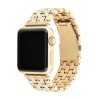 Coach Gold Tone Crystal Apple Watch Strap 14700262
