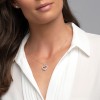 9ct White Gold Brilliant Cut 0.42ct Diamond Heart Pendant