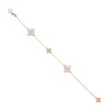 Princess Flower 0.36ct Diamond Bracelet ADR777BR1276_RG 