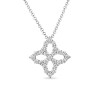 Roberto Coin 18ct White Gold Princess Flower 0.48ct Diamond Pendant ADR888CL1497_SI_WG