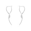 Georg Jensen MERCY silver drop twist earrings