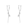 Georg Jensen MERCY silver drop twist earrings