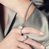 Platinum Brilliant Cut 3.85ct Diamond Three Stone Ring