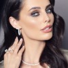 18ct White Gold Brilliant Cut 5.00ct Diamond Hoop Earrings