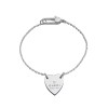 Gucci Trademark Sterling Silver Heart Bracelet YBA223513001 - Size M