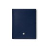 Montblanc Meisterstück Blue Leather Compact Wallet 6cc MB31695